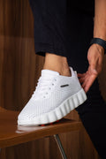 CH2631 Easy Walk Ortopedik Vegan Deri Erkek Ayakkabı - Beyaz