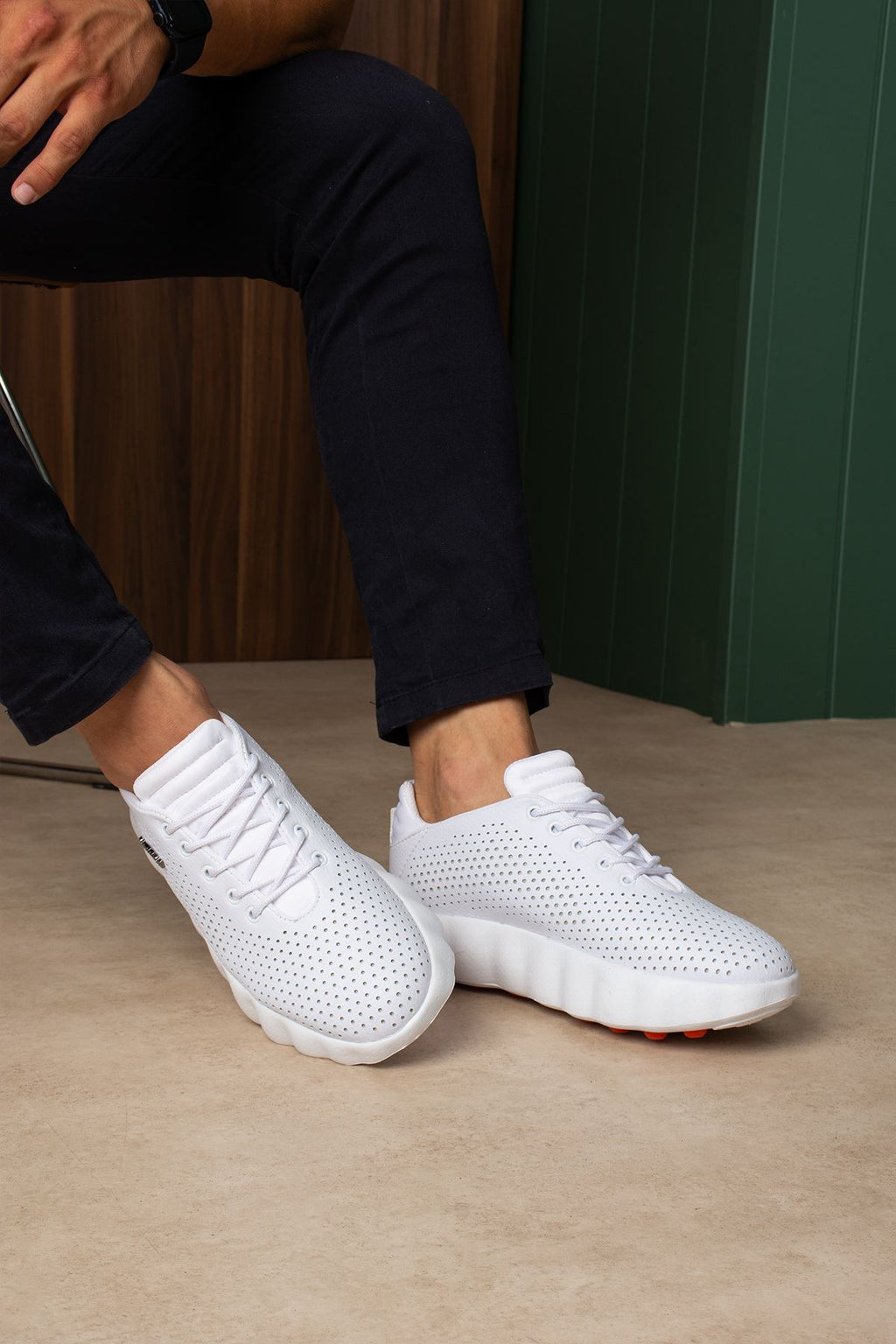 CH2631 Easy Walk Ortopedik Vegan Deri Erkek Ayakkabı - Beyaz